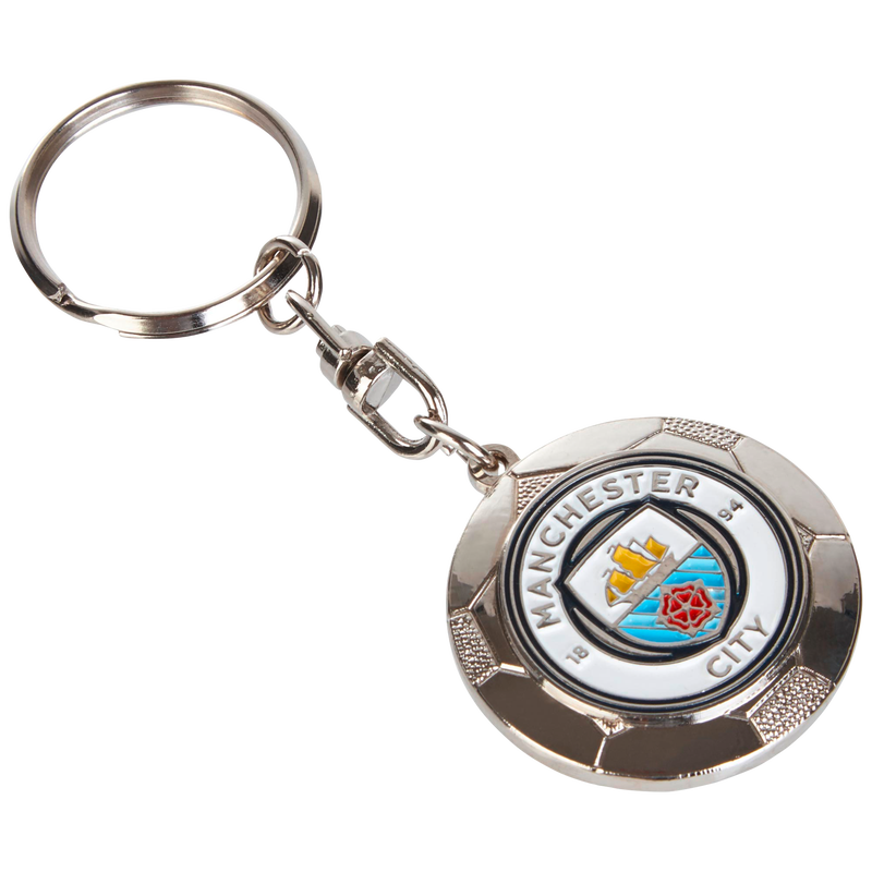 MCFC FW BALL KEYRING - silver