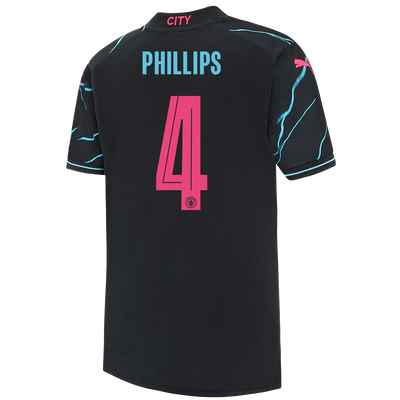 Kids' Manchester City Third Jersey 2023/24 with PHILLIPS 4 printing