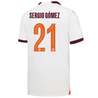 Manchester City Auswärtstrikot 2023/24 mit SERGIO GÓMEZ 21 Aufdruck