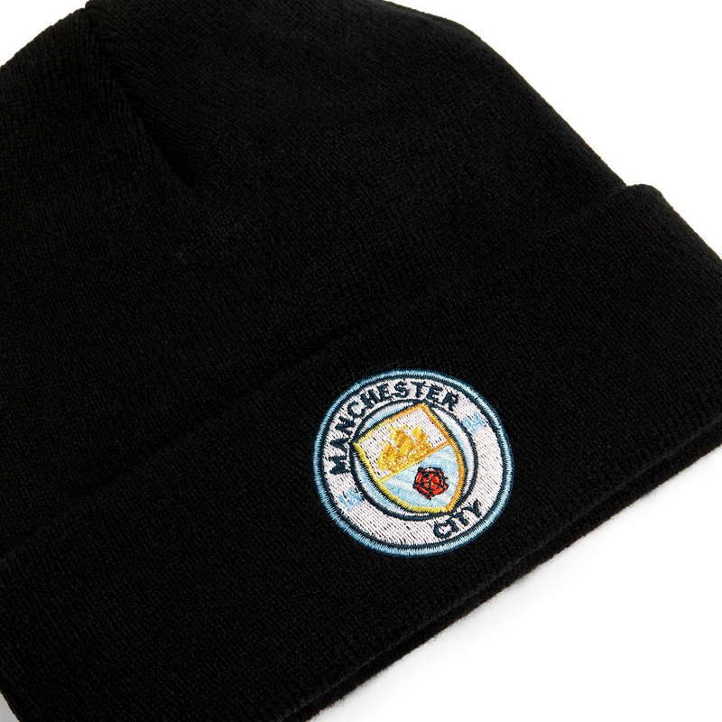 MCFC FW CORE CREST BEANIE - Black
