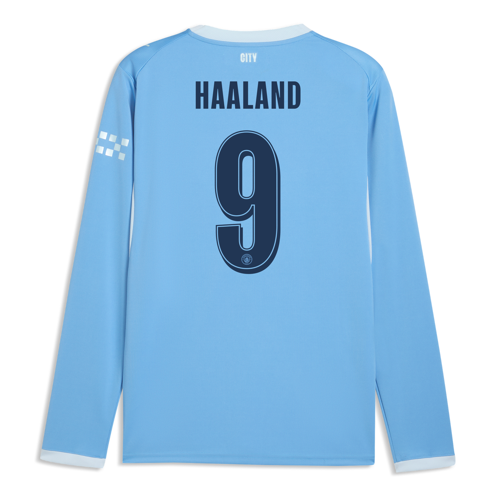 Manchester City Home Jersey 2026/27 Long Sleeve With HAALAND 9