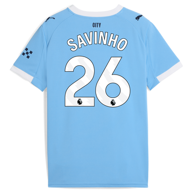 Kinder  Manchester City Heimtrikot 2025/26 mit SAVINHO 26 Aufdruck