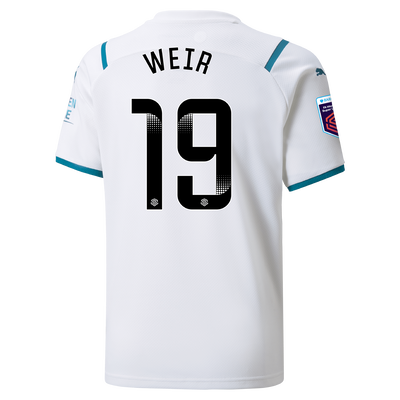 Kids Manchester City Away Shirt 21/22 with Caroline Weir printing