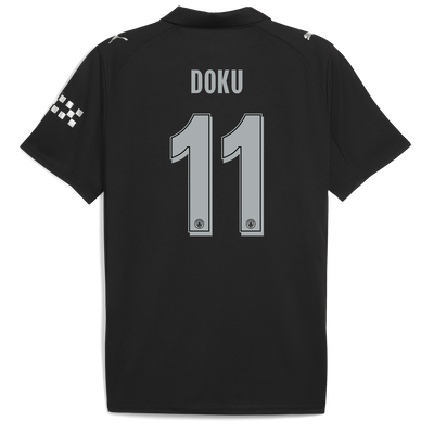 Manchester City Away Jersey 2025/26 With DOKU 11 Printing