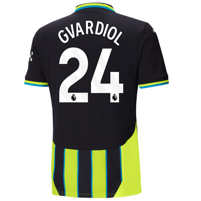 Manchester City Away Jersey 2024/25 With GVARDIOL 24 Printing