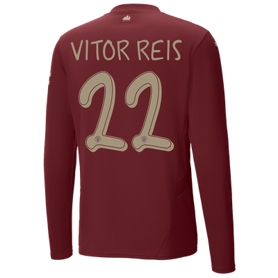 Manchester City Authentic Third Jersey 2024/25 Long Sleeve With VITOR REIS 22 Printing