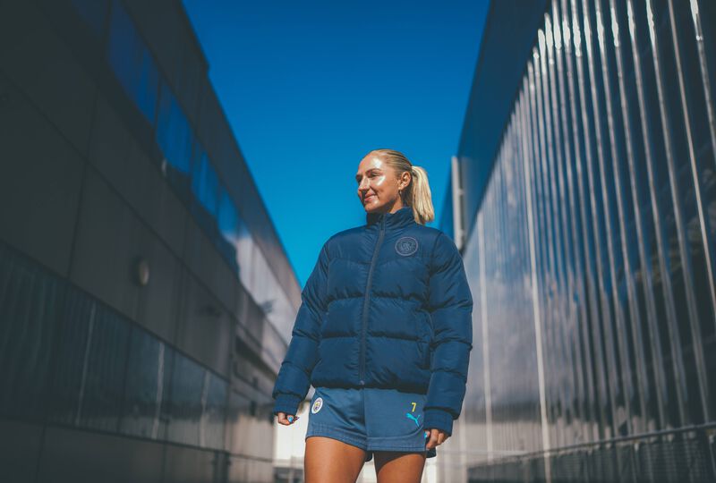 MCFC WOMENS PADDED JACKET - navy