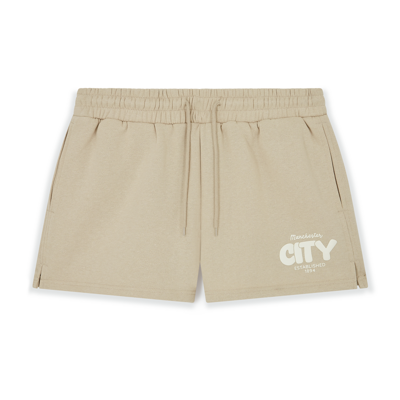 MCFC FW WOMENS BUBBLE TEXT SHORT - mocha