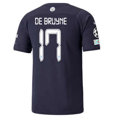 Manchester City 3rd Shirt 21/22 with Kevin de Bruyne printing
