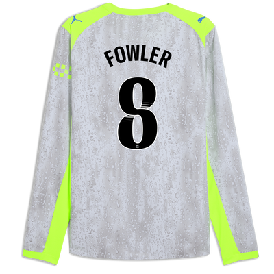 Manchester City Third Authentic Jersey 2025/26 Long Sleeve With FOWLER 8 Printing