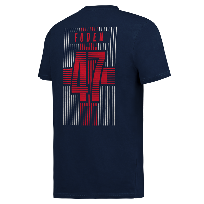 MCFC FW MENS WC22 FODEN TEE NL - navy