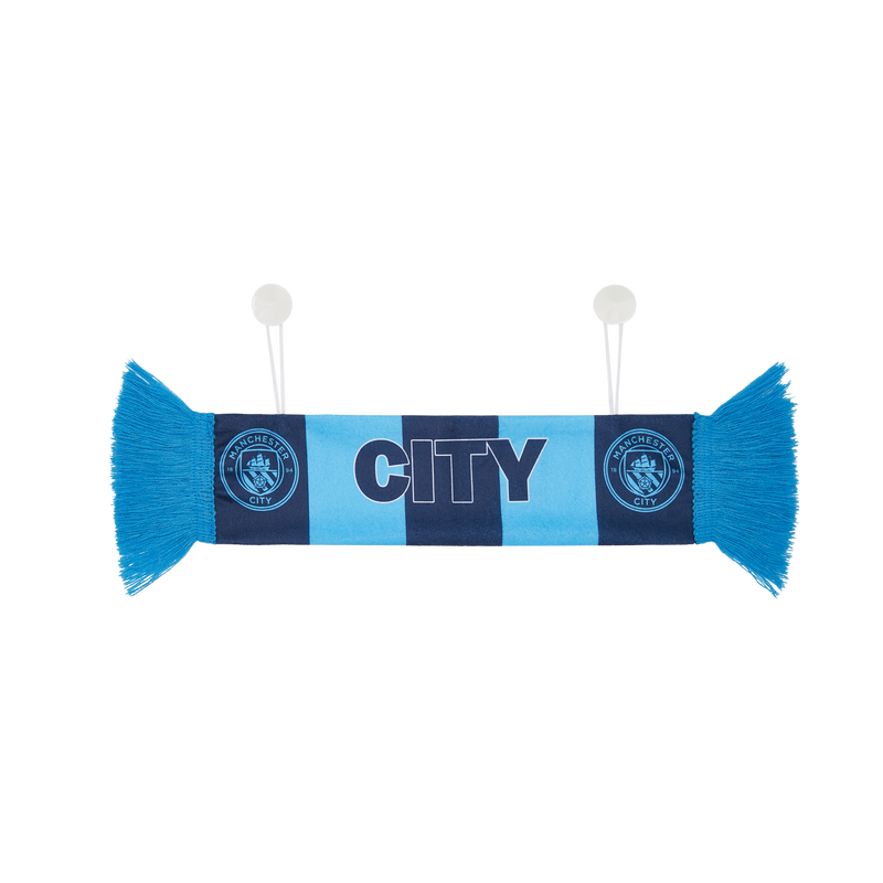 MCFC FW SCARF CAR STICKER - blue