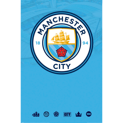 Manchester City Crest 24/25 Poster