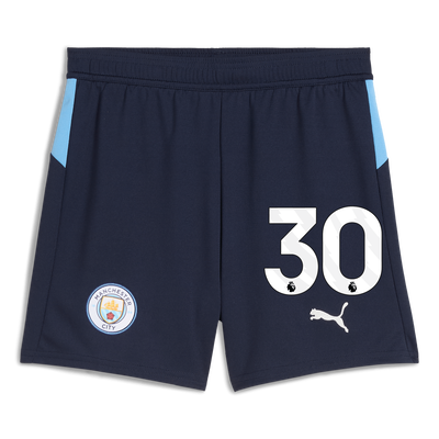 Kids' Manchester City Football Shorts 2025/26 with #30
