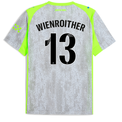Manchester City Third Jersey 2025/26 With WIENROITHER 13 Printing