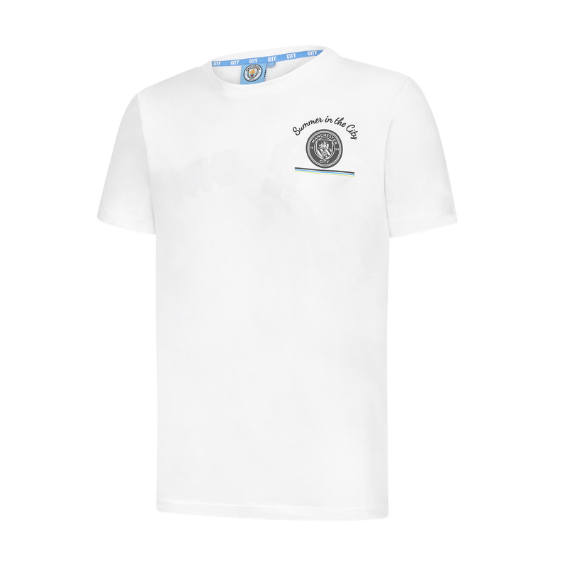 Man City Summer in the City T-Shirt white - Size XL from polyester for males  - Official Manchester City FC store
