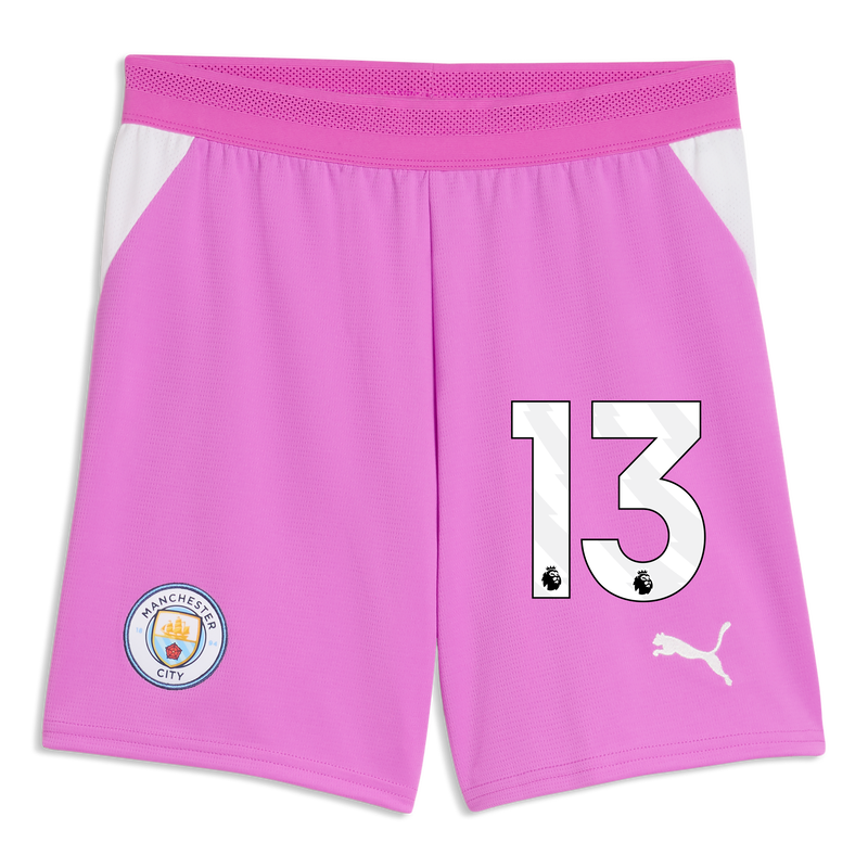 Kids' Man City Goalkeeper Shorts 2026/27 With #13 electric orchid-puma white - Check out all Manchester City shorts online