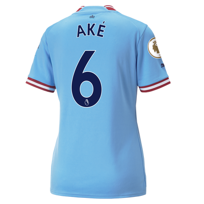 Women's Manchester City Home Jersey 2022/23 with AKÉ 6 printing