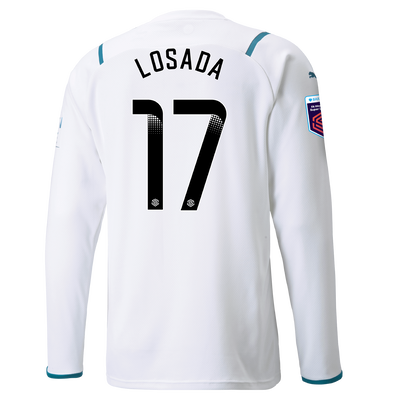 Manchester City Away Shirt Long Sleeve 21/22 with Vicky Losada printing