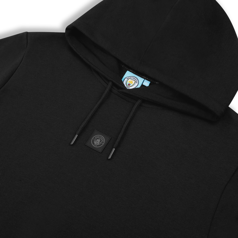 MCFC FW MENS BLACKOUT PANEL HOODIE - Black
