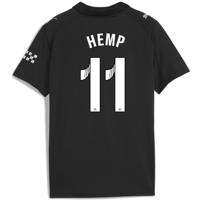 Kids' Manchester City Away Jersey 2025/26 With HEMP 11 Printing