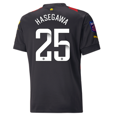 Camiseta 2ª Equipación Manchester City 2022/23 con estampado de HASEGAWA 25