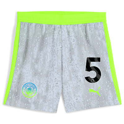 Kids' Manchester City Football Shorts 2025/26 with #5