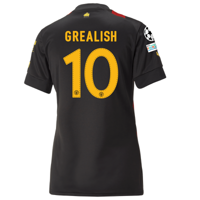 Women's Manchester City Away Jersey 2022/23 with GREALISH 10 printing