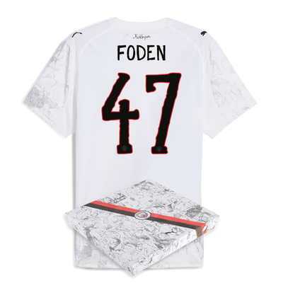 Manchester City KidSuper Authentic Jersey 2025/26 With FODEN 47 printing in gift box