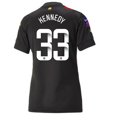 Women's Manchester City Away Jersey 2022/23 with KENNEDY 33 printing