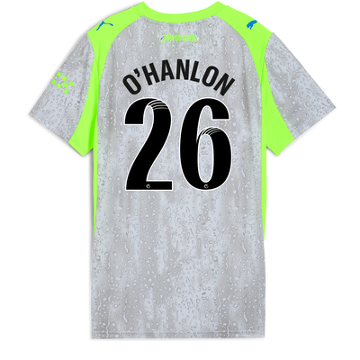 Womens' Manchester City Third Jersey 2025/26 With O'HANLON 26 Printing