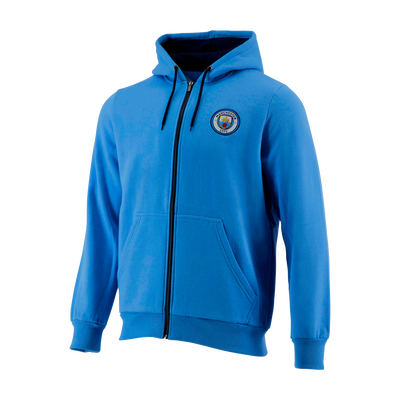 Sweat à capuche avec écusson Man City Enfant