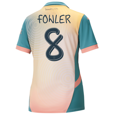 Women's Manchester City 'Definitely City' Jersey 2024/25 With FOWLER 8 printing