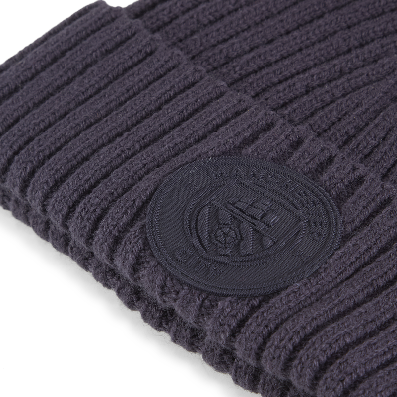 MCFC LW MONOCHRM FISHER BEANIE - navy