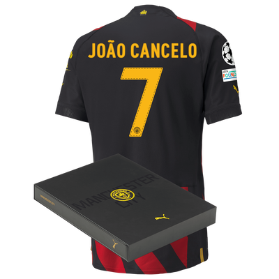 Manchester City Authentic Away Jersey 2022/23 with JOÃO CANCELO 7 printing in Gift Box