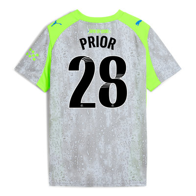 Kids' Manchester City Third Jersey 2025/26 With PRIOR 28 Printing
