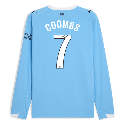 Maillot domicile manches longues Manchester City 2025/26 avec impression COOMBS 7