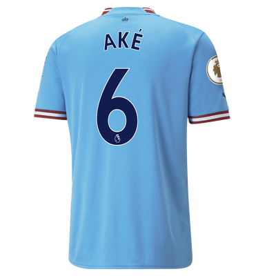 Manchester City Home Jersey 22/23 with AKÉ 6 printing