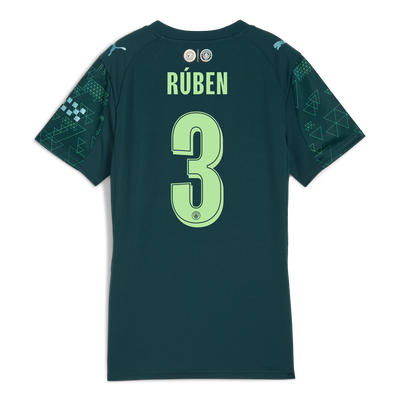 Womens Manchester City EA SPORTS FC Jersey 2025/26 With RÚBEN 3 Printing