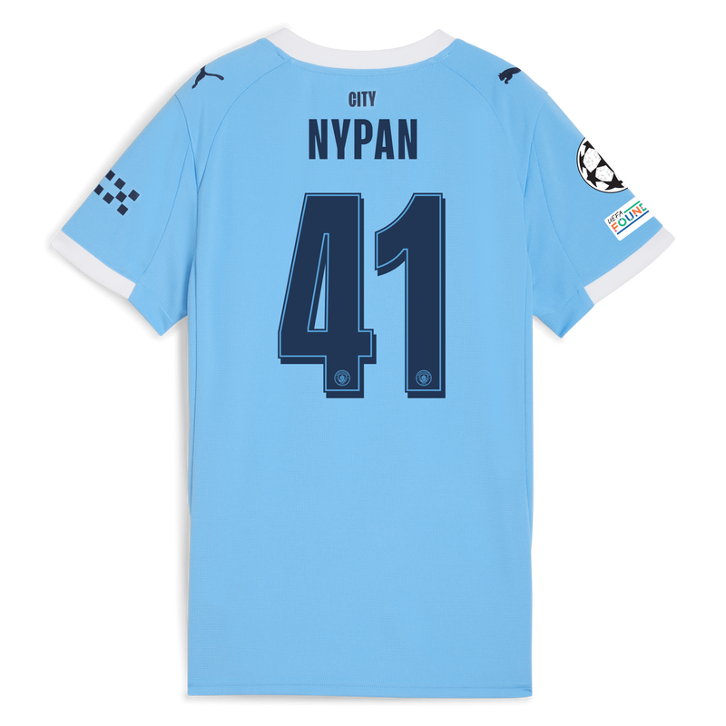 Women's Man City Home Jersey 2025/26 With NYPAN 41 Printing  blue - Check out all Manchester City t-shirts online - Official Manchester City FC store