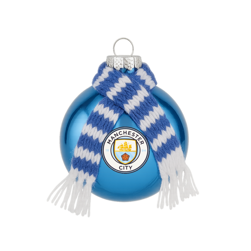 MCFC 80MM SCARF BAUBLE - blue