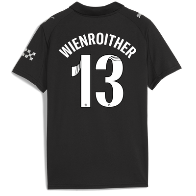 Kids' Manchester City Away Jersey 2025/26 With WIENROITHER 13 Printing
