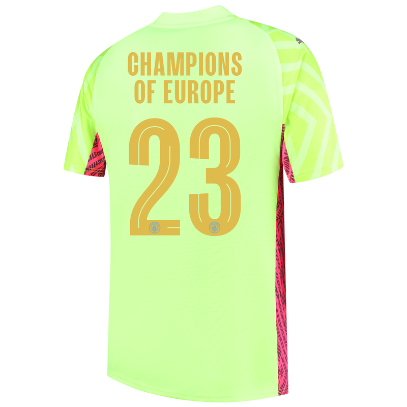 MCFC RP MENS GK JERSEY SS-CHAMPIONS-OF-EUROPE-23-MC-CL - yellow