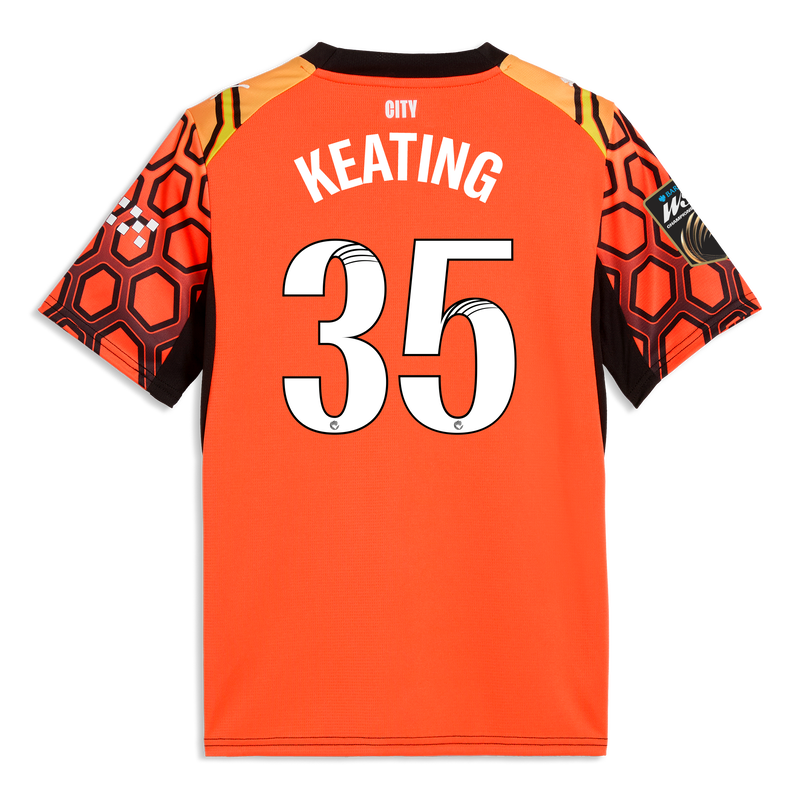 Manchester City keepersshirt voor kinderen 2026/27 met KEATING 35 bedrukking hot heat-puma black -Bekijk alle Man City t-shirts online