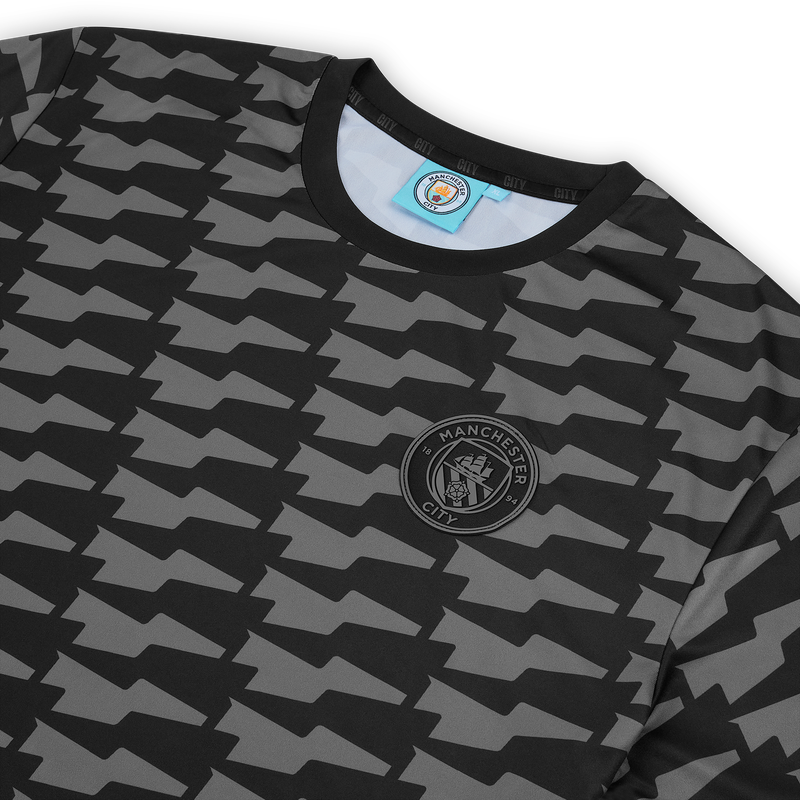 MCFC FW MENS BLACKOUT AOP TEE - Black