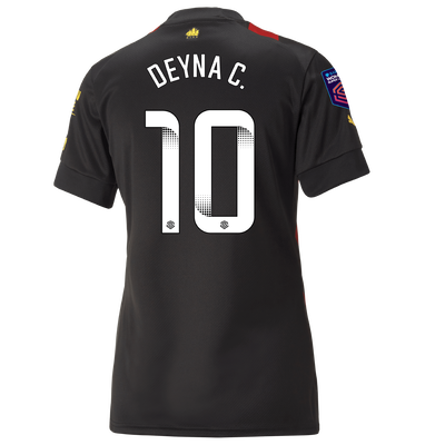 Women's Manchester City Away Jersey 2022/23 with DEYNA C. 10 printing
