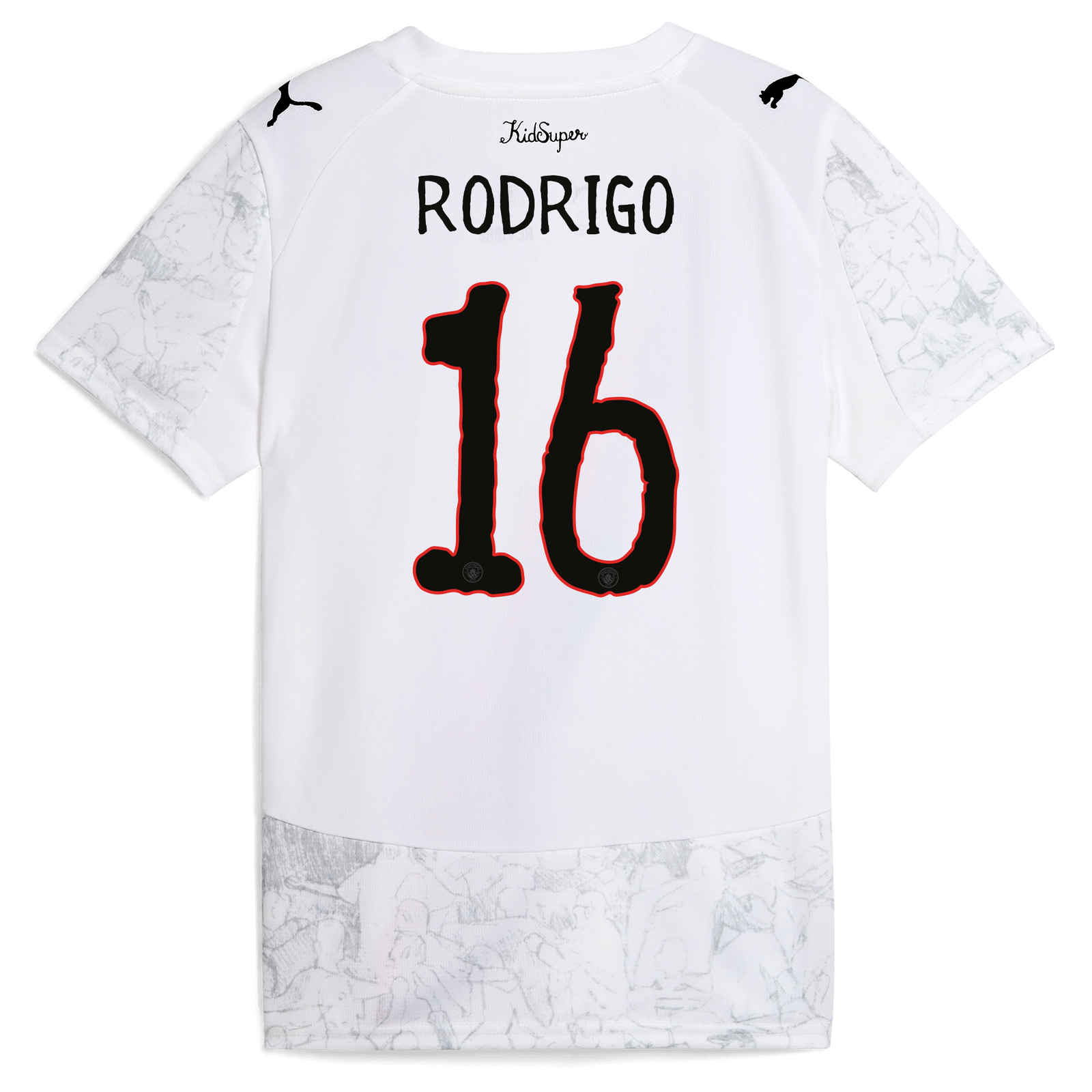 Kids' Manchester City KidSuper Jersey 2025/26 With RODRIGO