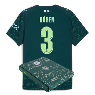 Manchester City EA SPORTS FC Authentic Jersey 2025/26 With RÚBEN 3 Printing in Gift Box
