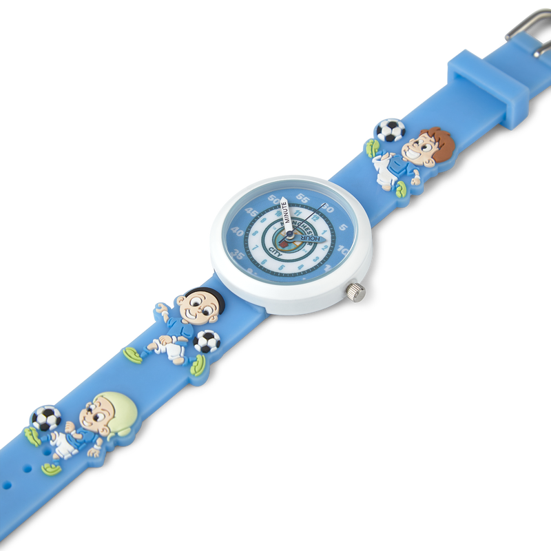 MCFC KIDS SILICONE PLAYER WATCH - blue