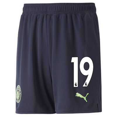 Bambino Manchester City pantaloncini calcio 2022/23 con #19